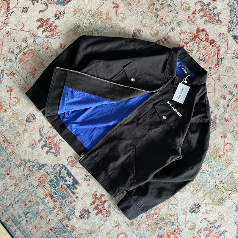 未使用　ARTISAN embroidery wool jacket black 未使用 ARTISAN embroidery wool jacket black XLARGE ZIP-UP