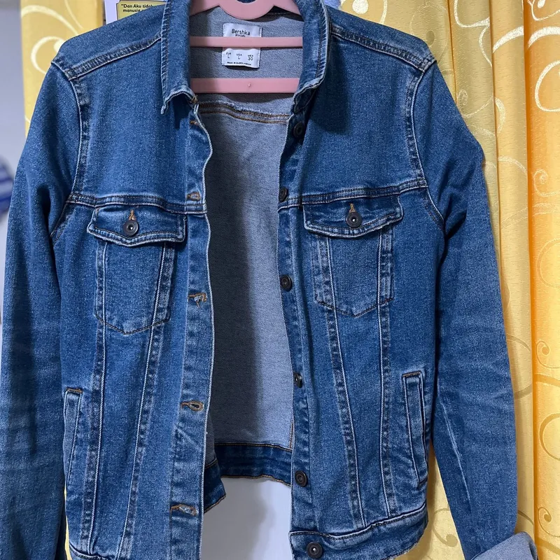 Jaket denim bershka top