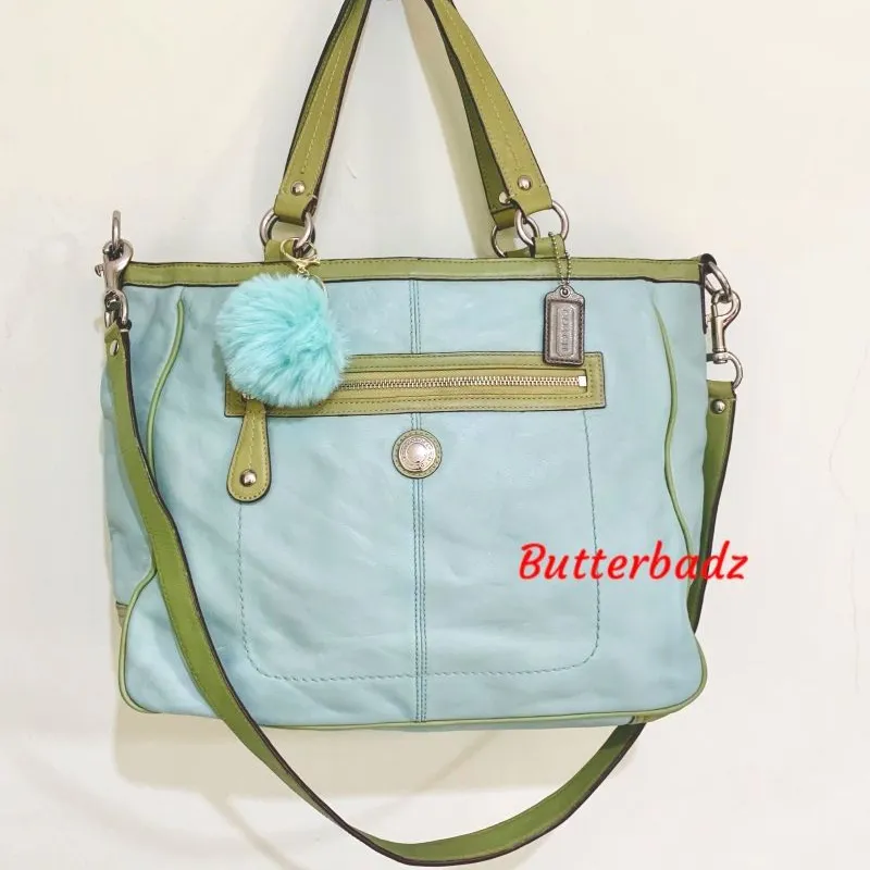 Carousell Coach Leather Central Tote Genuine Leather Small Tabby