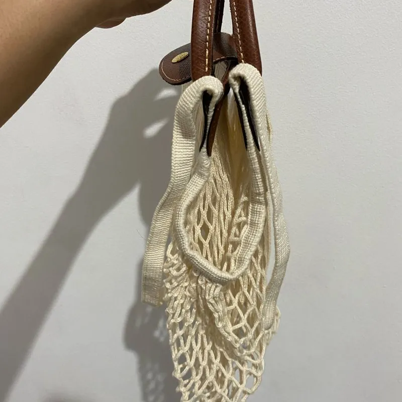 Longchamp Mesh Tote Longchamp Mini Le Pliage Filet Mesh Tote Bag