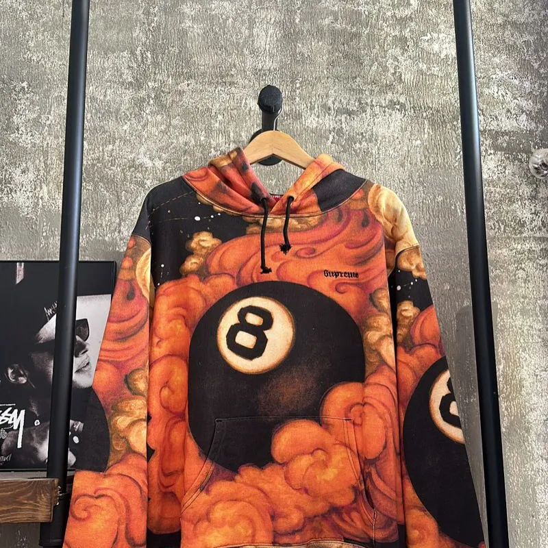 Supreme martin wong 8ball シャツ S 新品未使用 Supreme Martin Wong 8 Ball Hooded Sweatshirt Multi メンズ
