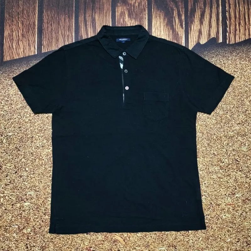 Baju Burberry Polo T Shirt Mens BURBERRY Eddie Polo Shirt 100 - Main Image