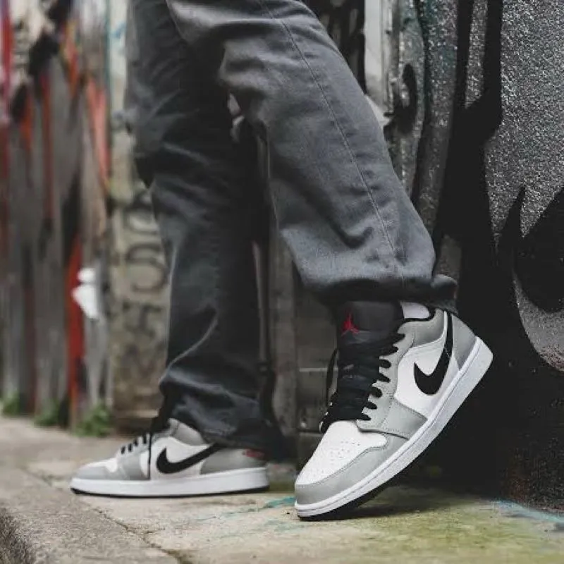 Jordan Smoke Grey With Jeans Jordan Retro High Light Smoke Grey