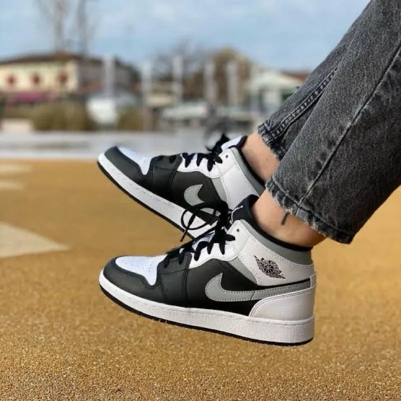 air jordans mid white shadow