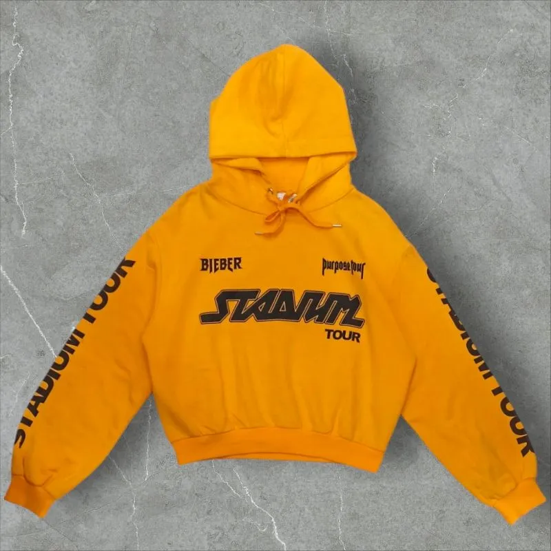 Sudadera Justin Sudadera Purpose Yellow Hoodie Justin Bieber Tour