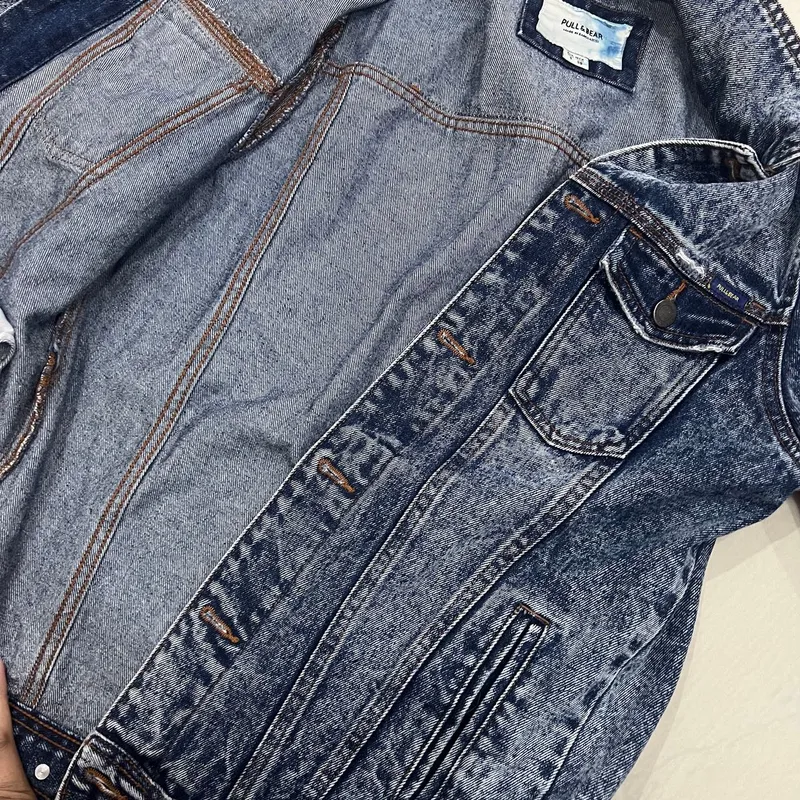 Jaket jeans wanita pull and bear hotsell