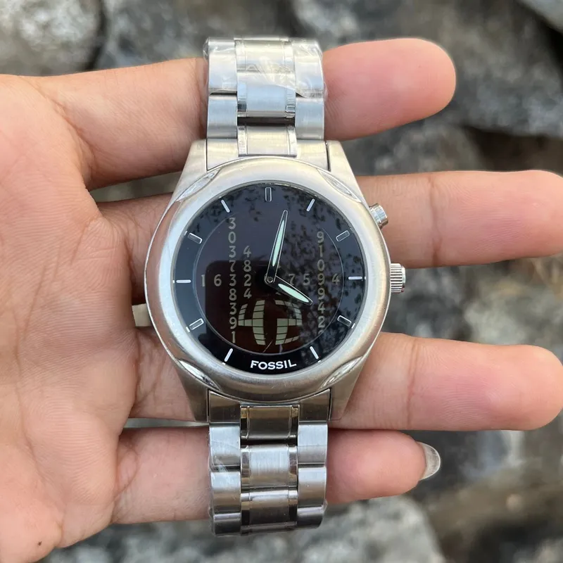 Fossil Y2K Futurist Pria silver - Preloved