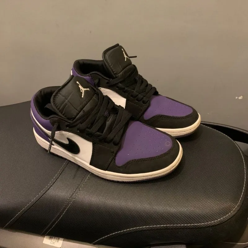 Sepatu New Court Purple Jordan Air Jordan Low Court Purple Preloved