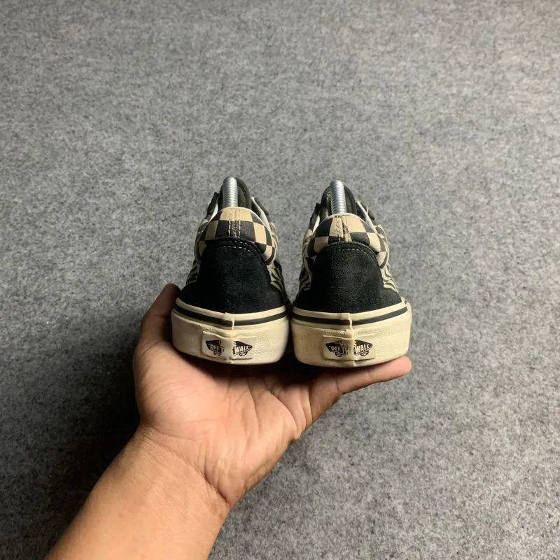 Vans Old Skool Checkerboard Black Vans Old Skool Fat Lace Checker