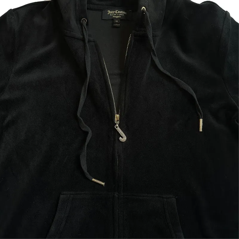 JUICY COUTURE ベロア ハンドバッグ 黒 Y2K e651 Juicy Couture