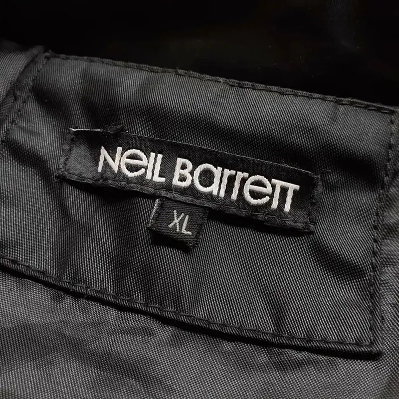 Neil Barrett Men's Black Bomber Jacket - Preloved