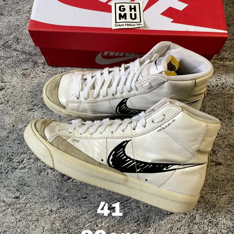 Mid Vintage Mid Blazer 77 Sketch Nike Blazer Mid 77 Sketch Black