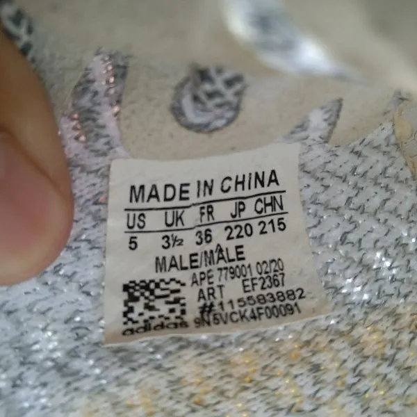 Size Tag Yeezy Size Uk Adidas Yeezy Boost 350 Original Preloved