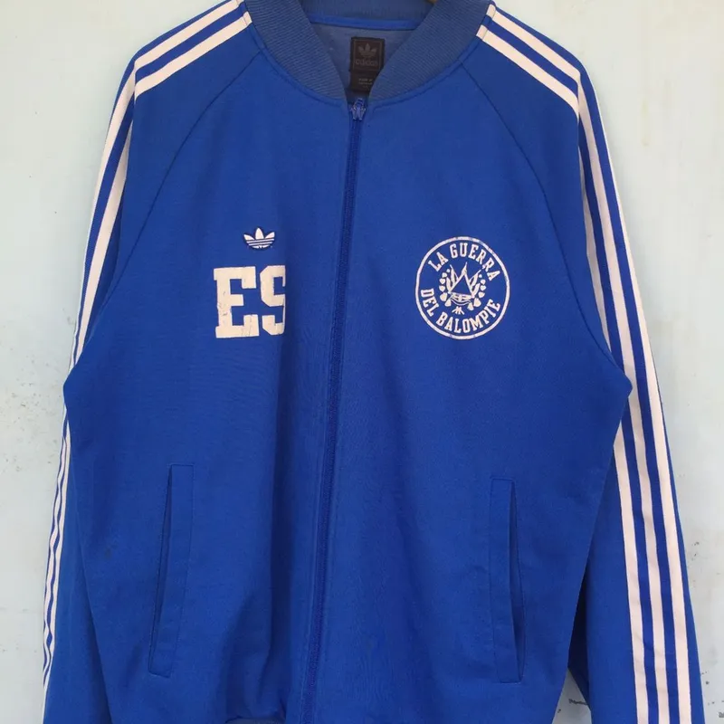 Adidas Vintage Y2K Track jacket Pria blue - Preloved