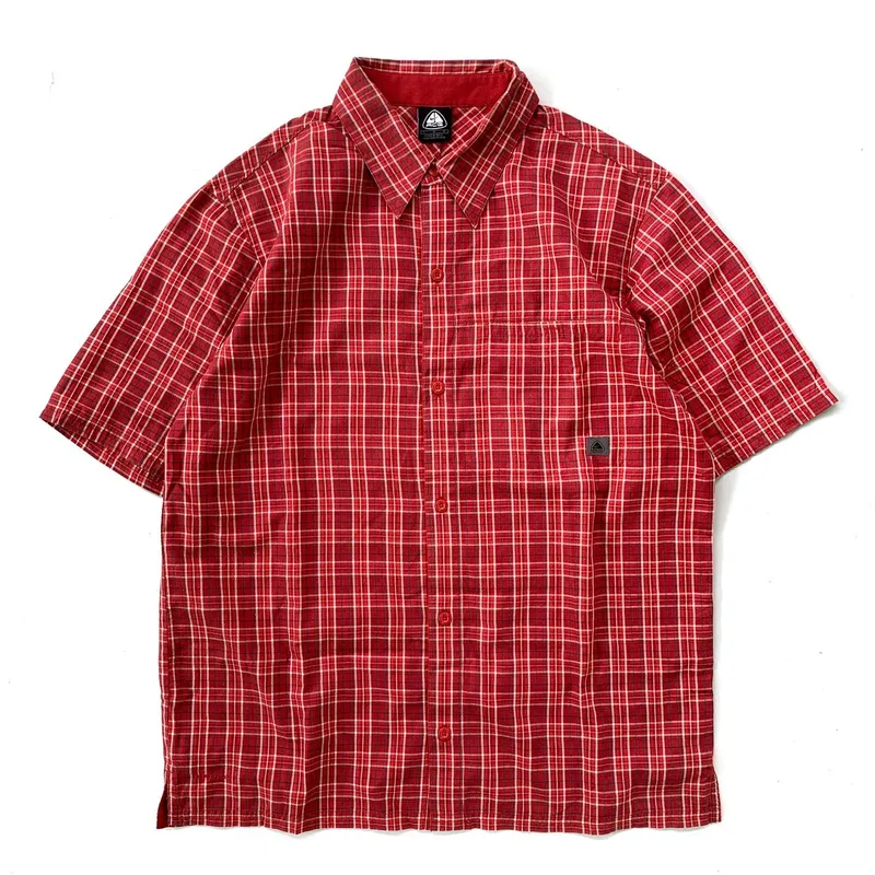 Nike ACG Y2K Sportswear Casual shirt Pria red - Preloved