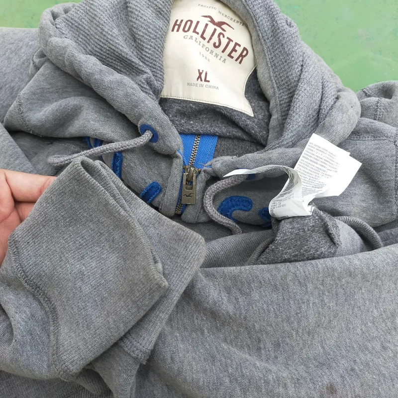 Hoodie Hco 1922 Hollister Streetwear Hoody Pria Gray