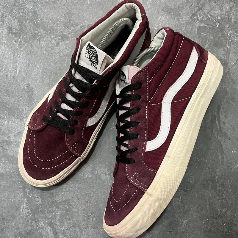 Vans sk8 merah maroon store