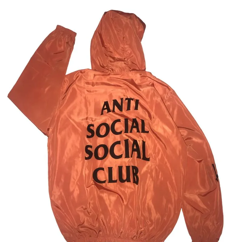 Orange Antisocial Social Club Paranoid Jacket Orange Assc Hoodie