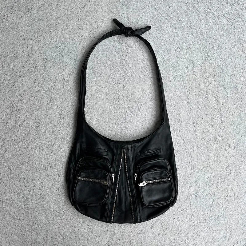 Alexander Wang Women's Black Hobo Bag - Preloved Alexander Wang Women's Black Hobo Bag - Preloved