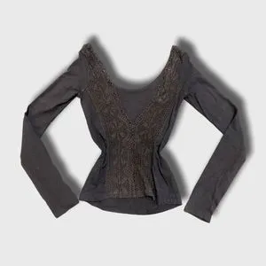 Japanese brand Cottagecore Grunge Shirt Wanita black