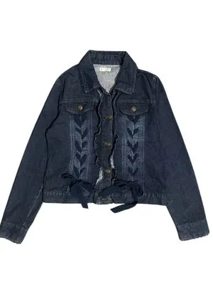 Axes Femme Laces Trucker Denim Coquette Jacket