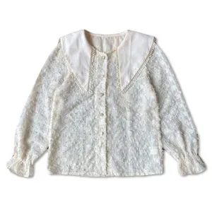 Cottagecore Coquette Blouse Wanita white