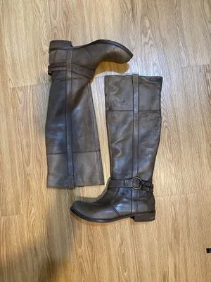 harness boots / long leather boots vintage cowboy boots