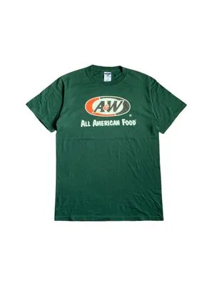 Jerzees Vintage Streetwear T-shirt Pria green black