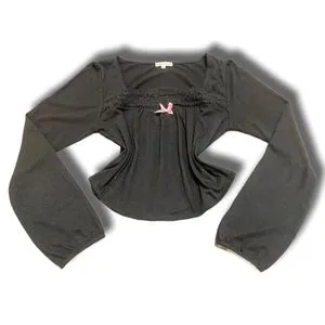 Japanese brand Grunge Goth Blouse Wanita black