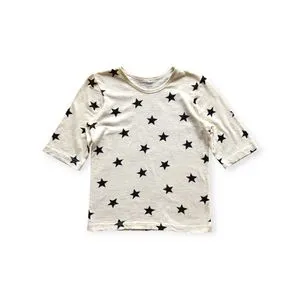 Grunge Emo T-shirt Wanita black cream