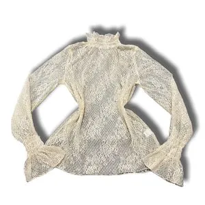 Japanese brand Fairy Coquette Blouse Wanita white cream