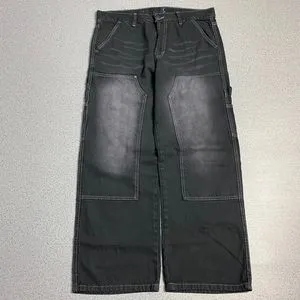 Vintage Y2K Jeans Pria black gray