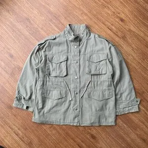 Vintage Casual Parka Pria khaki