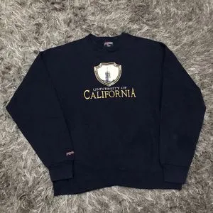 JanSport Streetwear Y2K Sweater Pria navy