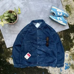 Uniqlo Grunge Indie Denim jacket Pria blue