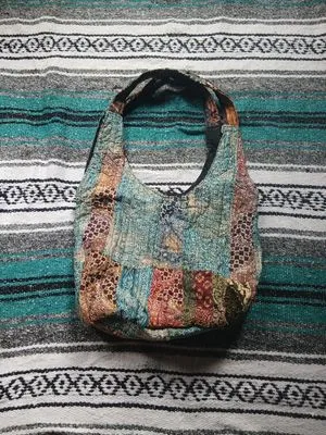 Japanese brand Y2K Batik Hobo bag Wanita multicolor