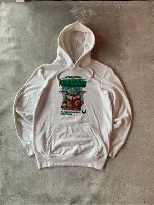 H&M Vintage Casual Hoody Pria white
