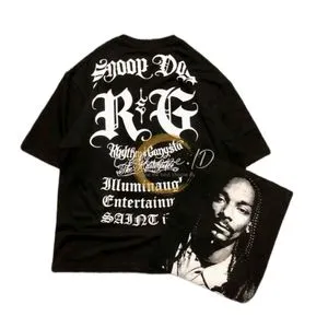 Pull & Bear Streetwear Y2K T-shirt Pria black