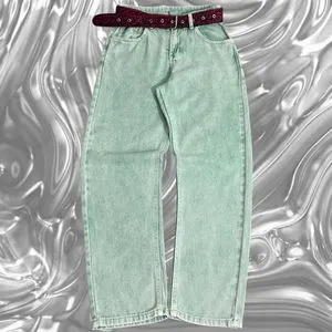 Japanese brand Y2K Grunge Jeans Pria multicolor