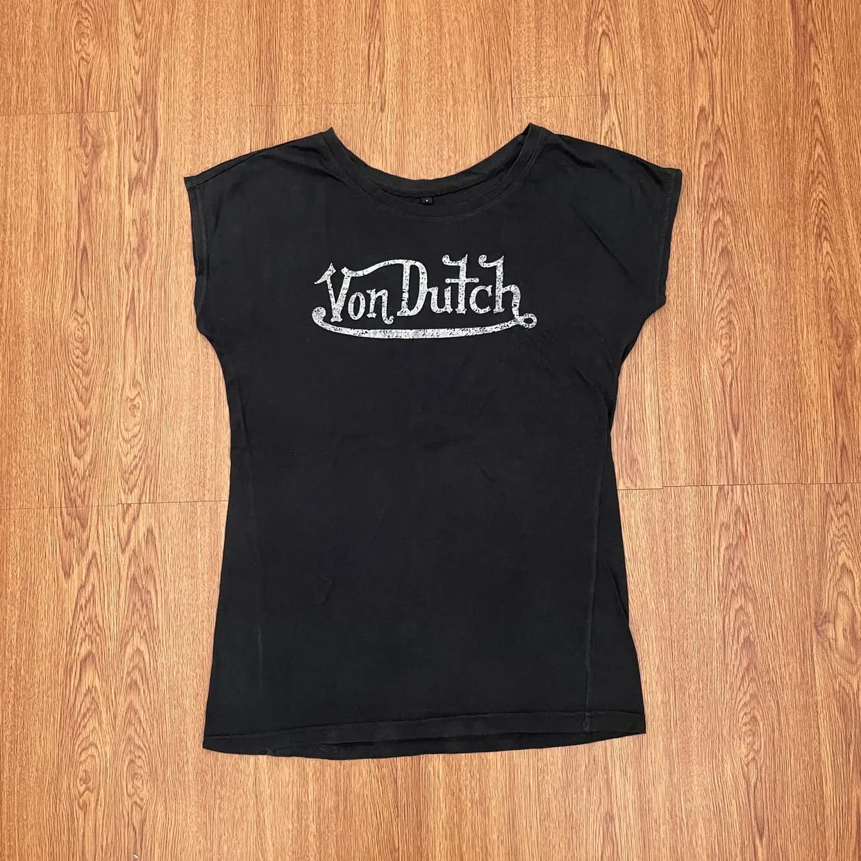 Von Dutch Y2K Avant Garde T-shirt Wanita black