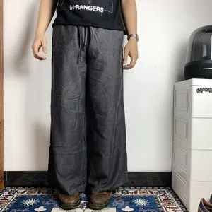 Vintage Y2K Casual pants Pria gray