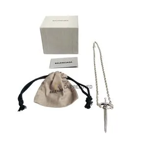 Balenciaga Luxury Goth Jewellery Pria silver