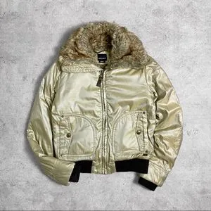 MISS SIXTY Y2K Avant Garde Bomber jacket Pria gold