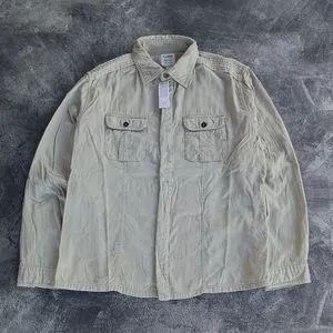 Uniqlo Casual Casual shirt Pria cream tan