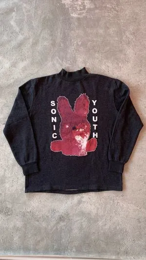 Vintage Y2K Sweatshirt Pria black gray