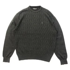 Yves Saint Laurent YSL Vintage Luxury Sweater Pria black gray