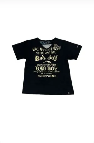 Badboy Y2K Goth T-shirt Pria black