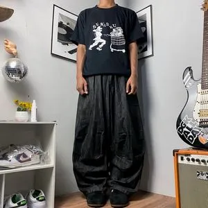 Vintage Y2K Jeans Pria black