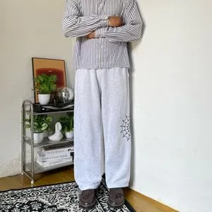 Japanese brand Grunge Emo Sweatpants & Joggers Pria white gray