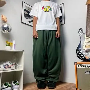 Vintage Y2K Sweatpants & Joggers Pria green